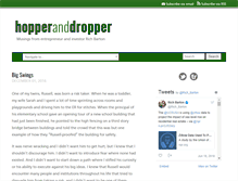 Tablet Screenshot of hopperanddropper.com